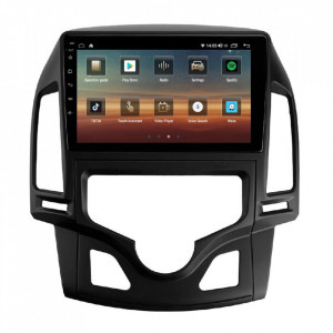 Navigatie dedicata cu Android Hyundai i30 2007 - 2012, clima automata, 6GB RAM, Radio GPS Dual Zone, Display HD IPS 9" Touchscreen, Internet Wi-Fi si slot SIM 4G, Bluetooth, MirrorLink, USB, Waze