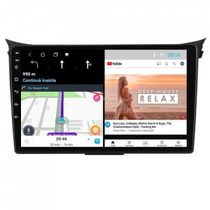 Navigatie dedicata cu Android Hyundai i30 2011 - 2017, 1GB RAM, Radio GPS Dual Zone, Display HD 9" Touchscreen, Internet Wi-Fi, Bluetooth, MirrorLink, USB, Waze