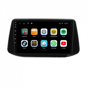 Navigatie dedicata cu Android Hyundai i30 dupa 2017, 2GB RAM, Radio GPS Dual Zone, Display HD 9" Touchscreen, Internet Wi-Fi, Bluetooth, MirrorLink, USB, Waze