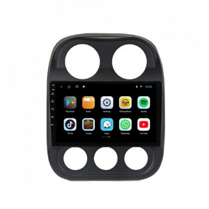 Navigatie dedicata cu Android Jeep Compass I 2011 - 2016, 1GB RAM, Radio GPS Dual Zone, Display HD 10" Touchscreen, Internet Wi-Fi, Bluetooth, MirrorLink, USB, Waze