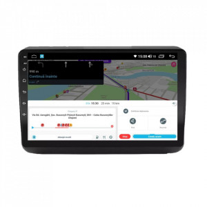 Navigatie dedicata cu Android Jeep Grand Cherokee IV 2014 - 2021, 6GB RAM, Radio GPS Dual Zone, Display HD IPS 9" Touchscreen, Internet Wi-Fi si slot SIM 4G, Bluetooth, MirrorLink, USB, Waze