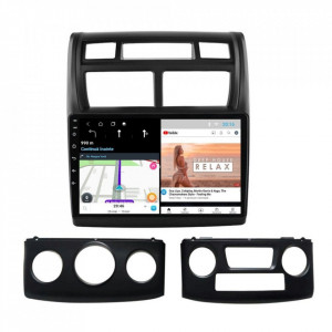 Navigatie dedicata cu Android KIA Sportage 2004 - 2010, 2GB RAM, Radio GPS Dual Zone, Display HD 9" Touchscreen, Internet Wi-Fi, Bluetooth, MirrorLink, USB, Waze