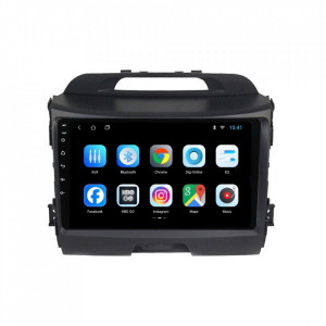 Navigatie dedicata cu Android KIA Sportage 2010 - 2016, 1GB RAM, Radio GPS Dual Zone, Display HD 9" Touchscreen, Internet Wi-Fi, Bluetooth, MirrorLink, USB, Waze