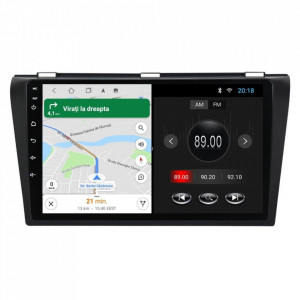 Navigatie dedicata cu Android Mazda 3 2003 - 2009, 1GB RAM, Radio GPS Dual Zone, Display HD 9" Touchscreen, Internet Wi-Fi, Bluetooth, MirrorLink, USB, Waze