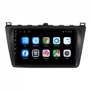 Navigatie dedicata cu Android Mazda 6 2008 - 2013, 1GB RAM, Radio GPS Dual Zone, Display HD 9" Touchscreen, Internet Wi-Fi, Bluetooth, MirrorLink, USB, Waze