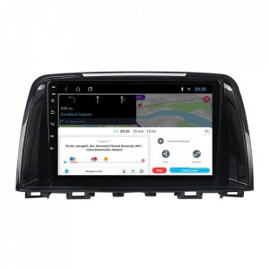 Navigatie dedicata cu Android Mazda 6 2013 - 2015, 1GB RAM, Radio GPS Dual Zone, Display HD 9" Touchscreen, Internet Wi-Fi, Bluetooth, MirrorLink, USB, Waze