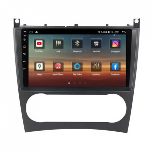 Navigatie dedicata cu Android Mercedes CLK C209 2005 - 2010, 4GB RAM, Radio GPS Dual Zone, Display HD IPS 9" Touchscreen, Internet Wi-Fi si slot SIM 4G, Bluetooth, MirrorLink, USB, Waze