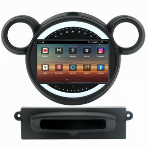 Navigatie dedicata cu Android Mini Cooper 2007 - 2014, 6GB RAM, Radio GPS Dual Zone, Display HD IPS 9" Touchscreen, Internet Wi-Fi si slot SIM 4G, Bluetooth, MirrorLink, USB, Waze