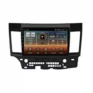 Navigatie dedicata cu Android Mitsubishi Lancer dupa 2007, 6GB RAM, Radio GPS Dual Zone, Display HD IPS 10" Touchscreen, Internet Wi-Fi si slot SIM 4G, Bluetooth, MirrorLink, USB, Waze