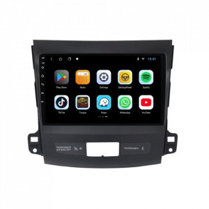 Navigatie dedicata cu Android Mitsubishi Outlander II 2006 - 2012, 1GB RAM, Radio GPS Dual Zone, Display HD 9" Touchscreen, Internet Wi-Fi, Bluetooth, MirrorLink, USB, Waze