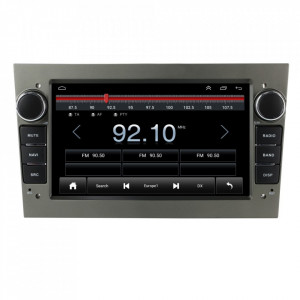 Navigatie dedicata cu Android Opel Corsa D 2006 - 2014, gri inchis, 1GB RAM, Radio GPS Dual Zone, Display HD 7" Touchscreen, Internet Wi-Fi, Bluetooth, MirrorLink, USB, Waze