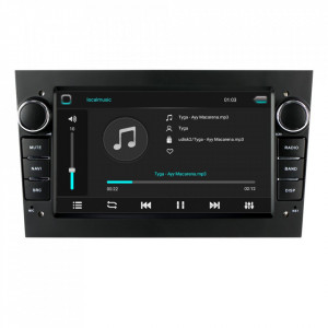 Navigatie dedicata cu Android Opel Vectra C 2002 - 2009, negru, 1GB RAM, Radio GPS Dual Zone, Display HD 7" Touchscreen, Internet Wi-Fi, Bluetooth, MirrorLink, USB, Waze