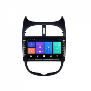Navigatie dedicata cu Android Peugeot 206 1998 - 2012, 1GB RAM, Radio GPS Dual Zone, Display HD IPS 8" Touchscreen, Internet Wi-Fi, Bluetooth, MirrorLink, USB, Waze