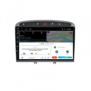 Navigatie dedicata cu Android Peugeot 308 I 2007 - 2013, 1GB RAM, Radio GPS Dual Zone, Display HD 9" Touchscreen, Internet Wi-Fi, Bluetooth, MirrorLink, USB, Waze