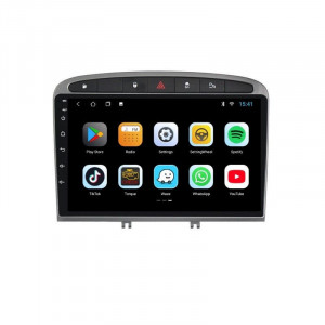 Navigatie dedicata cu Android Peugeot 308 I 2007 - 2013, 2GB RAM, Radio GPS Dual Zone, Display HD 9" Touchscreen, Internet Wi-Fi, Bluetooth, MirrorLink, USB, Waze