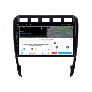 Navigatie dedicata cu Android Porsche Cayenne 2002 - 2010, 2GB RAM, Radio GPS Dual Zone, Display HD 9" Touchscreen, Internet Wi-Fi, Bluetooth, MirrorLink, USB, Waze