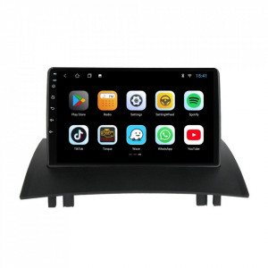 Navigatie dedicata cu Android Renault Megane II 2001 - 2009, 2GB RAM, Radio GPS Dual Zone, Display HD 9" Touchscreen, Internet Wi-Fi, Bluetooth, MirrorLink, USB, Waze