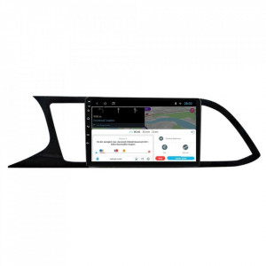 Navigatie dedicata cu Android Seat Leon 5F 2013 - 2020, 2GB RAM, Radio GPS Dual Zone, Display HD 9" Touchscreen, Internet Wi-Fi, Bluetooth, MirrorLink, USB, Waze
