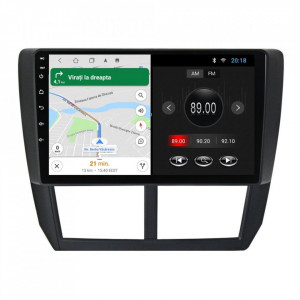 Navigatie dedicata cu Android Subaru Impreza / XV / WRX 2007 - 2014, 1GB RAM, Radio GPS Dual Zone, Display HD 9" Touchscreen, Internet Wi-Fi, Bluetooth, MirrorLink, USB, Waze