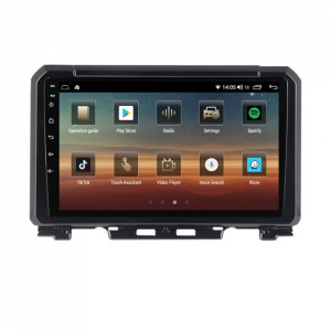Navigatie dedicata cu Android Suzuki Jimny dupa 2018, 4GB RAM, Radio GPS Dual Zone, Display HD IPS 9" Touchscreen, Internet Wi-Fi si slot SIM 4G, Bluetooth, MirrorLink, USB, Waze