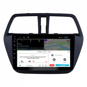 Navigatie dedicata cu Android Suzuki SX4 S-Cross dupa 2013, 1GB RAM, Radio GPS Dual Zone, Display HD 9" Touchscreen, Internet Wi-Fi, Bluetooth, MirrorLink, USB, Waze