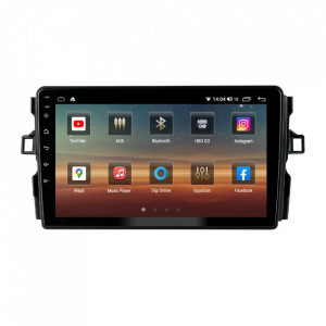 Navigatie dedicata cu Android Toyota Auris 2006 - 2012, 6GB RAM, Radio GPS Dual Zone, Display HD IPS 9" Touchscreen, Internet Wi-Fi si slot SIM 4G, Bluetooth, MirrorLink, USB, Waze