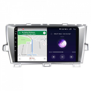 Navigatie dedicata cu Android Toyota Prius 2009 - 2015, 8GB RAM, Radio GPS Dual Zone, Display HD IPS 9" Touchscreen, Internet Wi-Fi si slot SIM 4G, Bluetooth, MirrorLink, USB, Waze