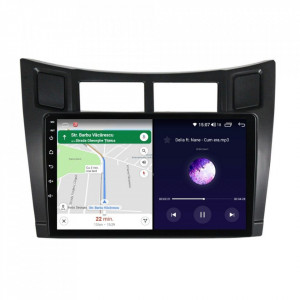 Navigatie dedicata cu Android Toyota Yaris 2006 - 2011, 6GB RAM, Radio GPS Dual Zone, Display HD IPS 9" Touchscreen, Internet Wi-Fi si slot SIM 4G, Bluetooth, MirrorLink, USB, Waze