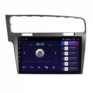 Navigatie dedicata cu Android VW Golf VII 2012 - 2019, argintiu, 6GB RAM, Radio GPS Dual Zone, Display HD IPS 10" Touchscreen, Internet Wi-Fi si slot SIM 4G, Bluetooth, MirrorLink, USB, Waze