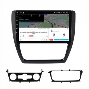 Navigatie dedicata cu Android VW Jetta IV 2011 - 2018, 4GB RAM, Radio GPS Dual Zone, Display HD IPS 10" Touchscreen, Internet Wi-Fi si slot SIM 4G, Bluetooth, MirrorLink, USB, Waze