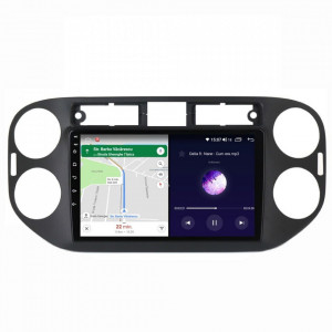 Navigatie dedicata cu Android VW Tiguan I 2012 - 2018, 6GB RAM, Radio GPS Dual Zone, Display HD IPS 9" Touchscreen, Internet Wi-Fi si slot SIM 4G, Bluetooth, MirrorLink, USB, Waze