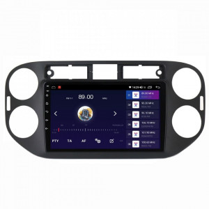Navigatie dedicata cu Android VW Tiguan I 2012 - 2018, 8GB RAM, Radio GPS Dual Zone, Display HD IPS 9" Touchscreen, Internet Wi-Fi si slot SIM 4G, Bluetooth, MirrorLink, USB, Waze