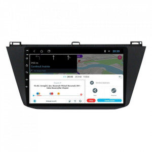 Navigatie dedicata cu Android VW Tiguan II dupa 2016, 1GB RAM, Radio GPS Dual Zone, Display HD 10" Touchscreen, Internet Wi-Fi, Bluetooth, MirrorLink, USB, Waze