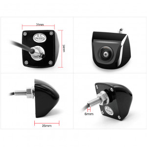 Camera marsarier auto 45 grade neagra, Night Vision, rezistenta la apa si praf, cablu video 6m, unghi 170 grade