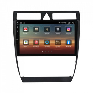 Navigatie dedicata cu Android Audi A6 (C5) 1997 - 2005, 4GB RAM, Radio GPS Dual Zone, Display HD IPS 9" Touchscreen, Internet Wi-Fi si slot SIM 4G, Bluetooth, MirrorLink, USB, Waze