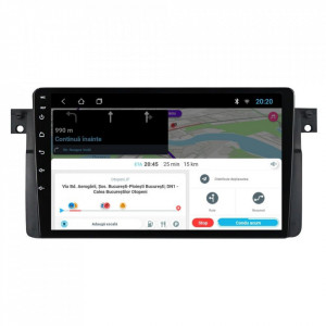 Navigatie dedicata cu Android BMW Seria 3 (E46) 1997 - 2005, 1GB RAM, Radio GPS Dual Zone, Display HD 9" Touchscreen, Internet Wi-Fi, Bluetooth, MirrorLink, USB, Waze