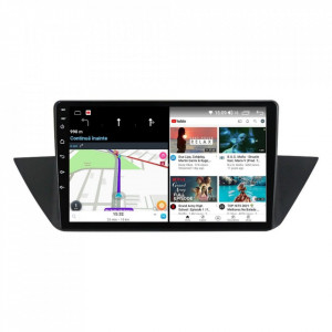 Navigatie dedicata cu Android BMW X1 (E84) 2009 - 2015, 4GB RAM, Radio GPS Dual Zone, Display HD IPS 10" Touchscreen, Internet Wi-Fi si slot SIM 4G, Bluetooth, MirrorLink, USB, Waze