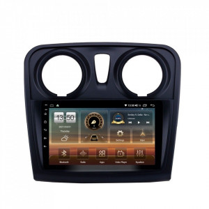 Navigatie dedicata cu Android Dacia Logan II 2012 - 2020, 8GB RAM, Radio GPS Dual Zone, Display HD IPS 9" Touchscreen, Internet Wi-Fi si slot SIM 4G, Bluetooth, MirrorLink, USB, Waze