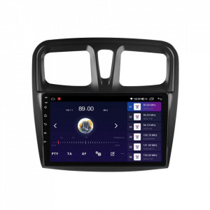 Navigatie dedicata cu Android Dacia Logan II 2012 - 2020, 8GB RAM, Radio GPS Dual Zone, Display HD IPS 10" Touchscreen, Internet Wi-Fi si slot SIM 4G, Bluetooth, MirrorLink, USB, Waze