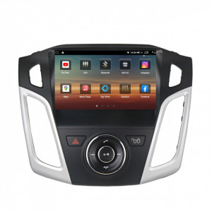 Navigatie dedicata cu Android Ford Focus III 2011 - 2018, 4GB RAM, Radio GPS Dual Zone, Display HD IPS 9" Touchscreen, Internet Wi-Fi si slot SIM 4G, Bluetooth, MirrorLink, USB, Waze