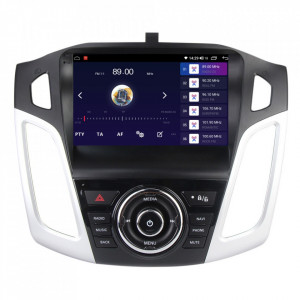 Navigatie dedicata cu Android Ford Focus III 2011 - 2018, 6GB RAM, Radio GPS Dual Zone, Display HD IPS 9" Touchscreen, Internet Wi-Fi si slot SIM 4G, Bluetooth, MirrorLink, USB, Waze