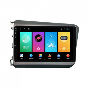 Navigatie dedicata cu Android Honda Civic IX Sedan 2011 - 2015, 2GB RAM, Radio GPS Dual Zone, Display HD 9" Touchscreen, Internet Wi-Fi, Bluetooth, MirrorLink, USB, Waze