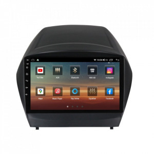 Navigatie dedicata cu Android Hyundai ix35 2009 - 2015, 6GB RAM, Radio GPS Dual Zone, Display HD IPS 9" Touchscreen, Internet Wi-Fi si slot SIM 4G, Bluetooth, MirrorLink, USB, Waze