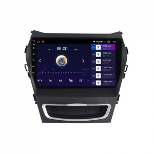Navigatie dedicata cu Android Hyundai Santa Fe III / Grand Santa Fe 2012 - 2018, 4GB RAM, Radio GPS Dual Zone, Display HD IPS 9" Touchscreen, Internet Wi-Fi si slot SIM 4G, Bluetooth, MirrorLink, USB, Waze