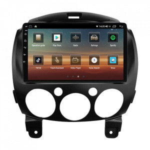 Navigatie dedicata cu Android Mazda 2 2007 - 2014, 8GB RAM, Radio GPS Dual Zone, Display HD IPS 9" Touchscreen, Internet Wi-Fi si slot SIM 4G, Bluetooth, MirrorLink, USB, Waze