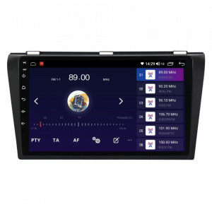 Navigatie dedicata cu Android Mazda 3 2003 - 2009, 4GB RAM, Radio GPS Dual Zone, Display HD IPS 9" Touchscreen, Internet Wi-Fi si slot SIM 4G, Bluetooth, MirrorLink, USB, Waze