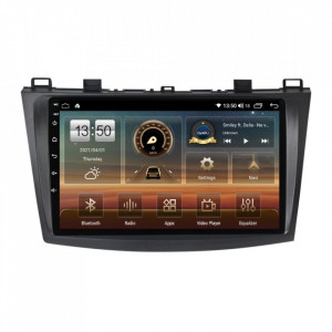 Navigatie dedicata cu Android Mazda 3 2009 - 2013, 4GB RAM, Radio GPS Dual Zone, Display HD IPS 9" Touchscreen, Internet Wi-Fi si slot SIM 4G, Bluetooth, MirrorLink, USB, Waze