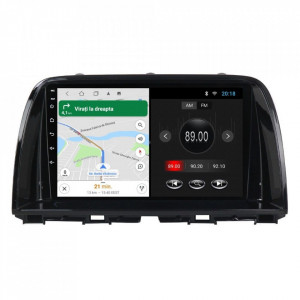 Navigatie dedicata cu Android Mazda CX-5 2011 - 2017, 1GB RAM, Radio GPS Dual Zone, Display HD 9" Touchscreen, Internet Wi-Fi, Bluetooth, MirrorLink, USB, Waze