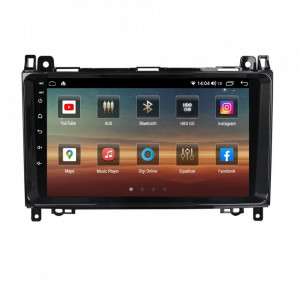 Navigatie dedicata cu Android Mercedes Viano 2007 - 2014, 4GB RAM, Radio GPS Dual Zone, Display HD IPS 9" Touchscreen, Internet Wi-Fi si slot SIM 4G, Bluetooth, MirrorLink, USB, Waze