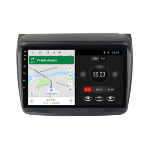 Navigatie dedicata cu Android Mitsubishi L200 2005 - 2015, 2GB RAM, Radio GPS Dual Zone, Display HD 9" Touchscreen, Internet Wi-Fi, Bluetooth, MirrorLink, USB, Waze
